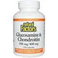 Глюкозамін та хондроїтин Natural Factors Glucosamine & Chondroitin 500 мг/400 мг, 120 капсул