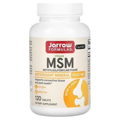 Метилсульфонилметан Jarrow Formulas MSM 1000 мг, 120 таблеток