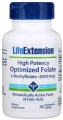 Высокоактивный оптимизированный фолат Life Extension High Potency Optimized Folate 5000 мкг, 30 вегетарианских капсул