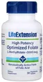 Високоактивний оптимізований фолат Life Extension High Potency Optimized Folate 5000 мкг, 30 вегетаріанських капсул