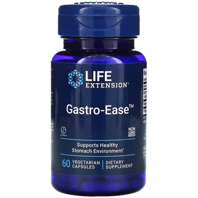 Восстановление желудка Life Extension Gastro-Ease, 60 вегетарианских капсул