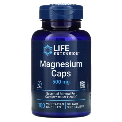 Магний Life Extension Magnesium 500 мг, 100 вегетарианских капсул