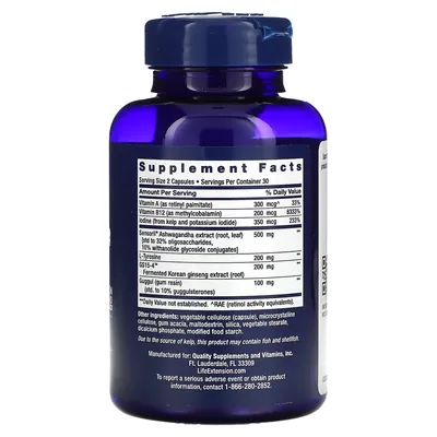 Life Extension Triple Action Thyroid тироїд потрійної дії, 60 вегетаріанських капсул