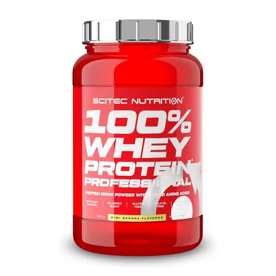 Протеїн сироватковий змішаний Scitec Nutrition 100% Whey Protein Professional ківі-банан, 920 г