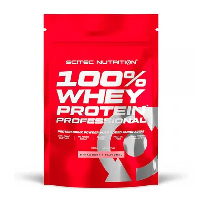 Протеїн сироватковий змішаний Scitec Nutrition 100% Whey Protein Professional полуниця, 500 г