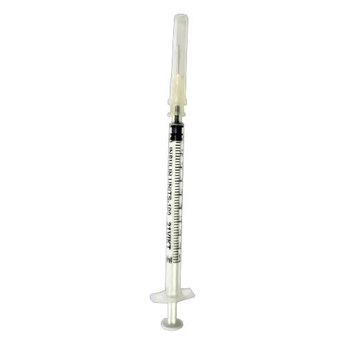 Шприц інсуліновий 1 мл U-100 Alexpharm 3-х компонентний, зі знімною голкою, 30G (0.3 x 13 мм), 1 штука