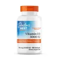 Вітамін D3 5000IU Doctor's Best Vitamin D3, 180 желатинових капсул