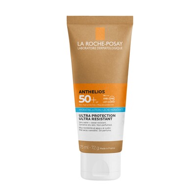 Молочко солнцезащитное La Roche Posay Anthelios увлажняющее ультрастойкое для кожи лица и тела SPF50+, 75 мл