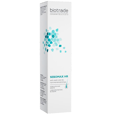 Гель для волос Biotrade Sebomax HR против выпадения и стимуляции роста волос в тубе, 26 мл