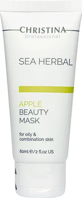 Маска краси для обличчя Christina Sea Herbal Apple на основі морських трав для жирної та комбінованої шкіри, 60 мл