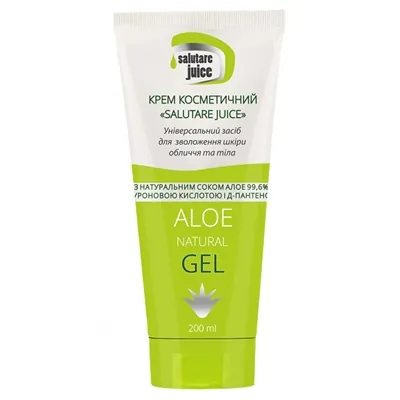 Гель для тіла Salutare Juice Green Pharm Cosmetic з соком Алое універсальний, 200 мл