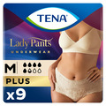 Трусы урологические Tena Lady Pants Plus Creme, размер М, 9 штук