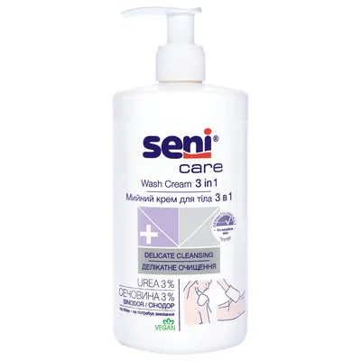 Крем миючий Seni Care 3 в 1 для тіла, 500 мл