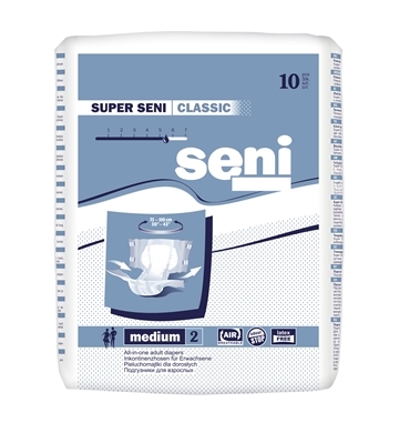 Подгузники для взрослых Super Seni Classic 2 medium, 10 штук