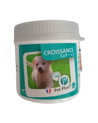 Вітамінно-мінеральний комплекс Pet Phos Croissance Ca/P=1.3 для собак, 100 таблеток