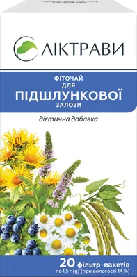 Фіточай Ліктрави для підшлункової залози по 1.5 г №20 у філ.-пак