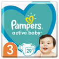 Подгузники детские Pampers Active Baby размер 3, 6-10 кг, 29 шт