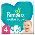 Підгузки дитячі Pampers Active Baby розмір 4, 9-14 кг, 25 шт