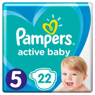 Підгузки дитячі Pampers Active Baby розмір 5, 11-16 кг, 22 шт