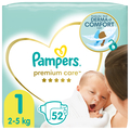 Підгузки дитячі Pampers Premium Care розмір 1, 2-5 кг, 52 шт