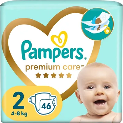 Підгузки дитячі Pampers Premium Care розмір 2, 4-8 кг, 46 шт
