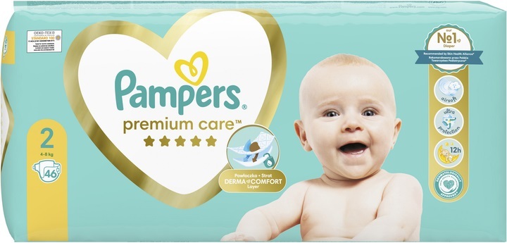Підгузки дитячі Pampers Premium Care розмір 2, 4-8 кг, 46 шт