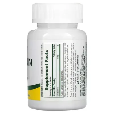 Мелатонін швидкодіючий Nature's Plus Fast Acting Melatonin 1 мг таблетки №90