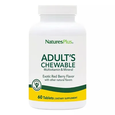 Мультивітаміни для дорослих Nature's Plus Adult's Multi-Vitamin смак ягід жувальні таблетки №60