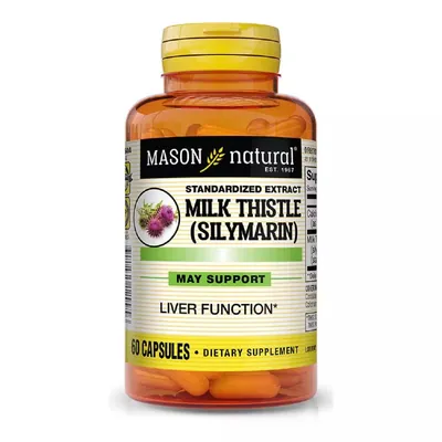 Розторопша (Сілімарін) Mason Natural Milk Thistle (Silymarin) капсули №60