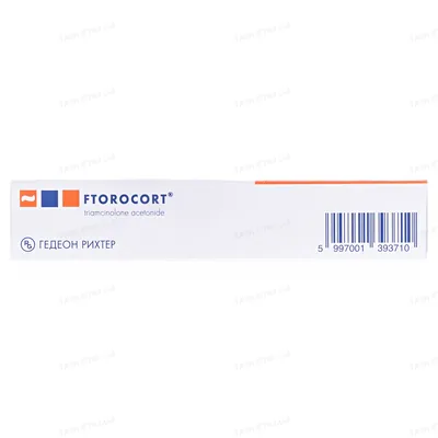 Фторокорт мазь 1 мг/1 г по 15 г у тубах