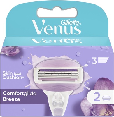 Картриджи сменные для бритья (лезвия) Venus 3 ComfortGlide Breeze, 2 шт