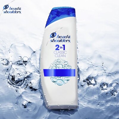 Шампунь і бальзам-ополіскувач Head & Shoulders 2 в 1 Основний догляд проти лупи, 360 мл
