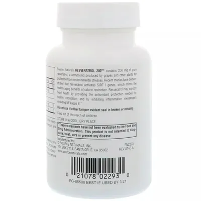 Ресвератрол Source Naturals Resveratrol 200 мг таблетки №60