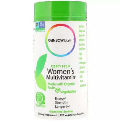 Мультивітаміни для жінок Rainbow Light Certified Women's Multivitamin вег. капсули №120