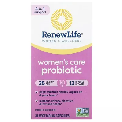 Пробіотик для жінок Renew Life Ultimate Flora Women's Care Probiotic 25 млрд КУО вег. капсули №30