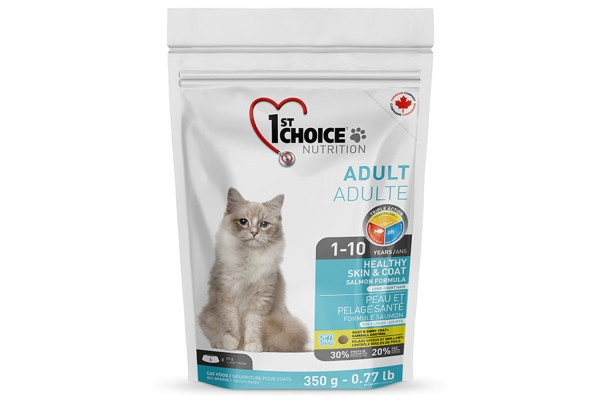Корм сухий для дорослих котів 1st Choice Adult зі смаком лосося, 0.35 кг