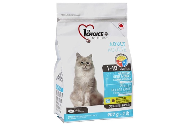 Корм сухой для взрослых котов 1st Choice Adult со вкусом лосося, 0.907 кг