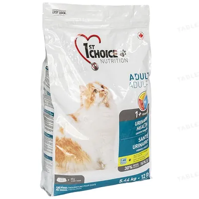 Корм сухий для дорослих котів 1st Choice Urinary Health для котів схильних до МБК, 5.44 кг