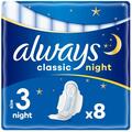 Прокладки гігієнічні Always Classic Night, 6 крапель, розмір 3, 8 шт