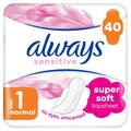 Прокладки гигиенические Always Ultra Sensitive Normal, 4 капли, 1 размер, 40 шт