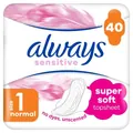 Прокладки гігієнічні Always Ultra Sensitive Normal, 4 краплі, 1 розмір, 40 шт