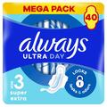 Прокладки гигиенические Always Ultra Day Super Extra, 6 капель, 3 размер, 40 шт