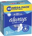 Прокладки гигиенические Always Ultra Day Super Extra, 6 капель, 3 размер, 40 шт