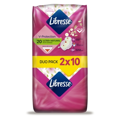 Прокладки гигиенические Libresse Ultra+ Natural, 20 шт