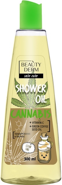 Масло для душа Beauty Derm Cannabis пенное, 300 мл