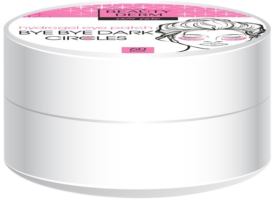 Патчи для кожи вокруг глаз Beauty Derm розовые гидрогелевые Bye Bye dark circles, 60 шт