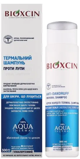 Шампунь Bioxсin Aqua Thermal при лупі, 300 мл : інструкція + ціна