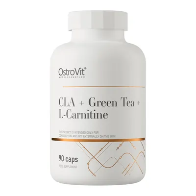 Жироспалювач OstroVit CLA + Green tea + L-carnitine, 90 капсул