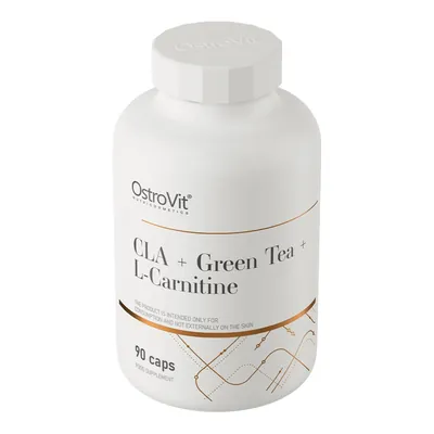 Жироспалювач OstroVit CLA + Green tea + L-carnitine, 90 капсул