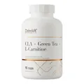 Жироспалювач OstroVit CLA + Green tea + L-carnitine, 90 капсул
